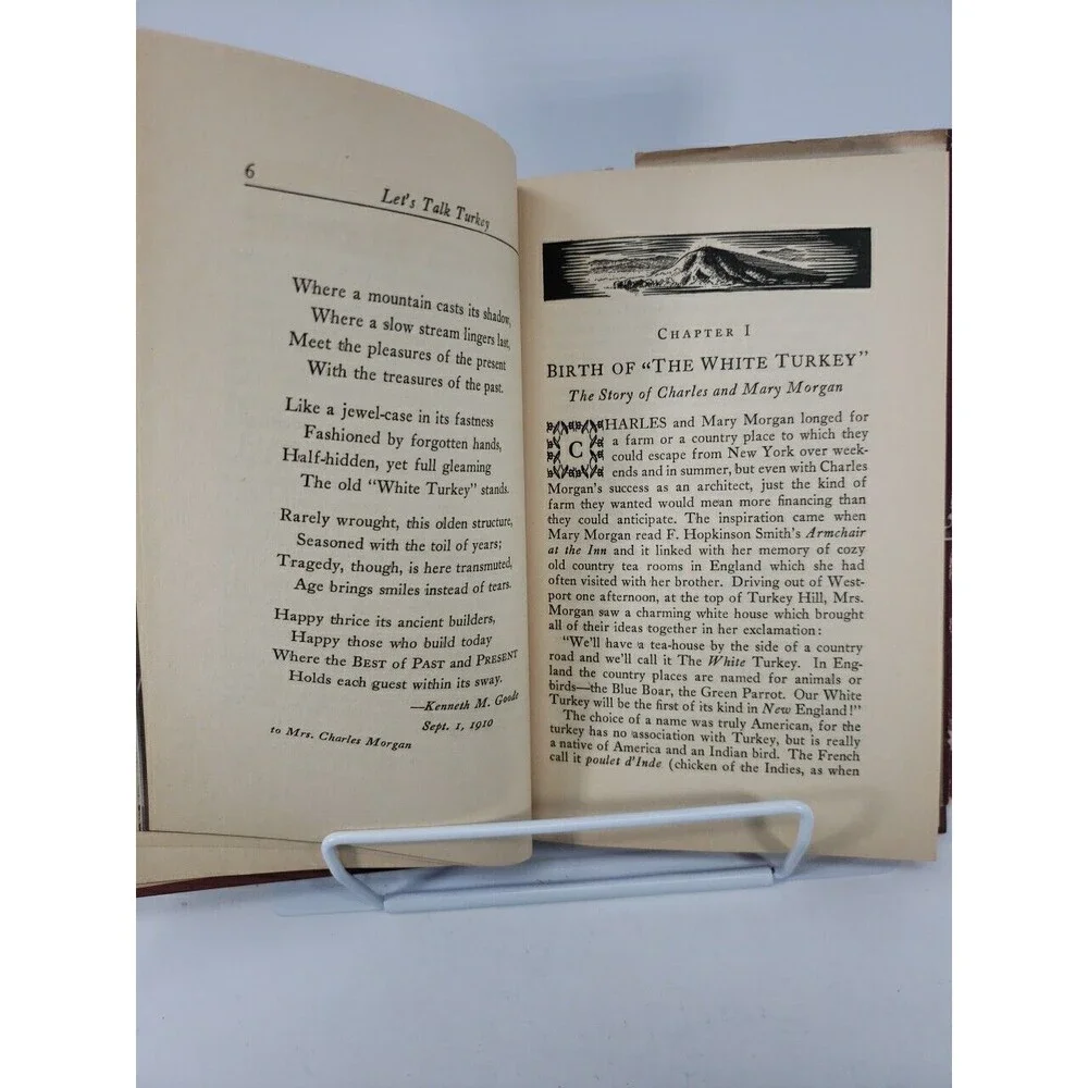 Let's Talk Turkey Recipes of the White Turkey Inn by F Meredith Dietz  1948 VTG